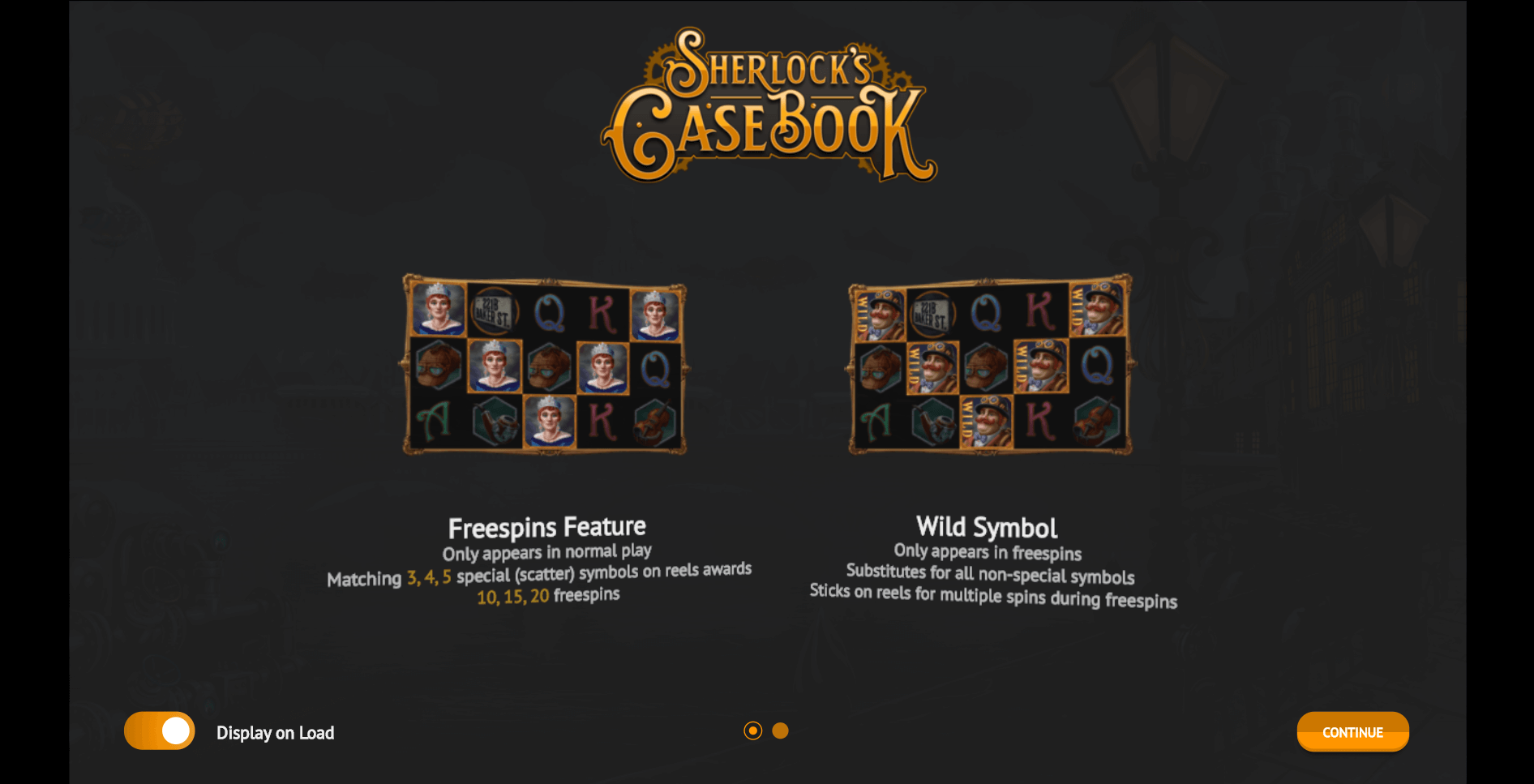 sherlocks casebook slot machine detail image 3