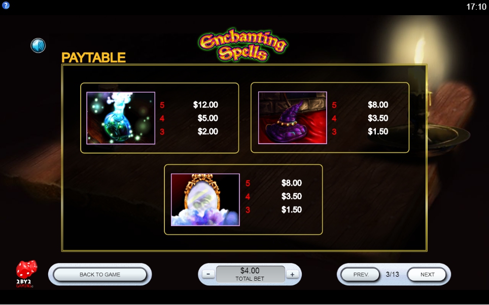 enchanting spells slot machine detail image 6
