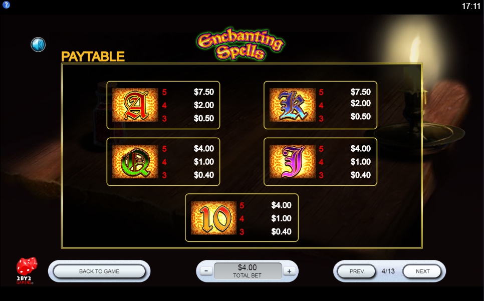enchanting spells slot machine detail image 5