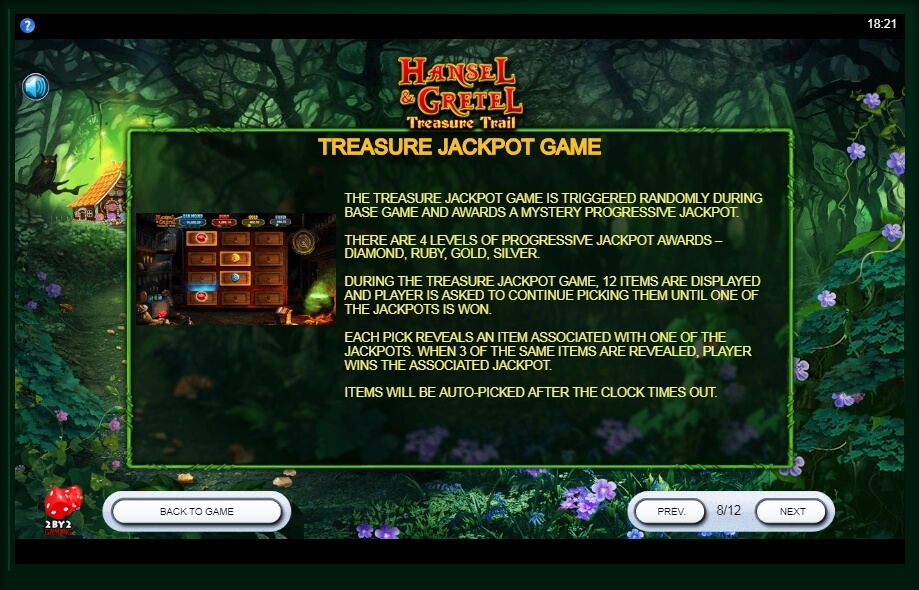hansel and gretel treasure trail slot machine detail image 1