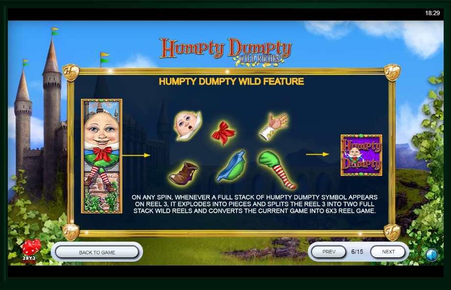 humpty dumpty wild riches slot machine detail image 3