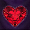 ruby in the form of a heart - 40 shining jewels