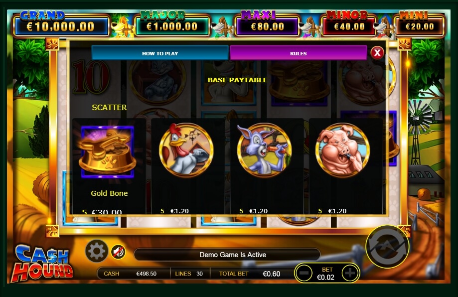 cash hound slot machine detail image 24