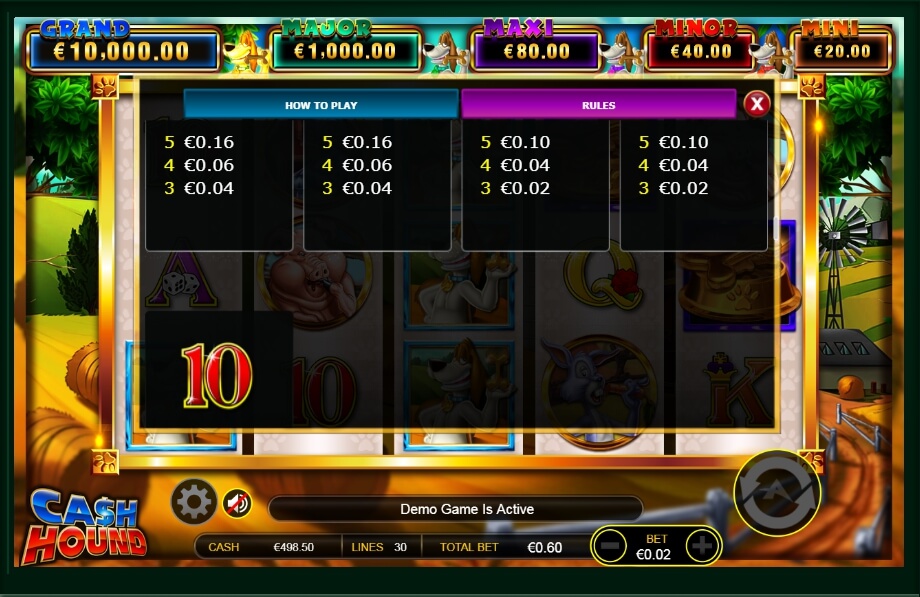 cash hound slot machine detail image 23
