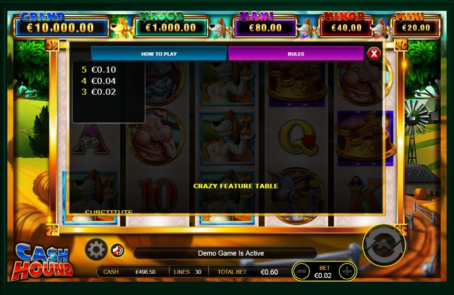 cash hound slot machine detail image 22