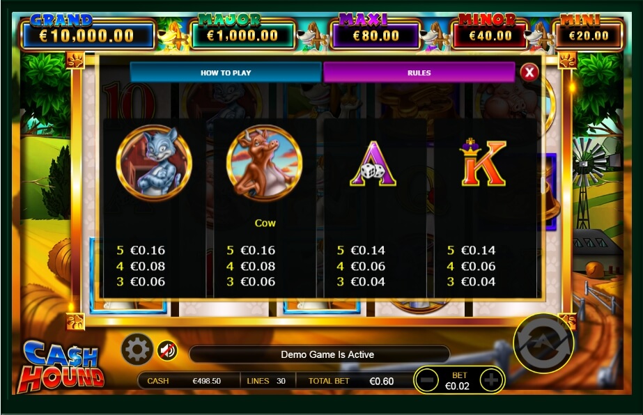 cash hound slot machine detail image 20