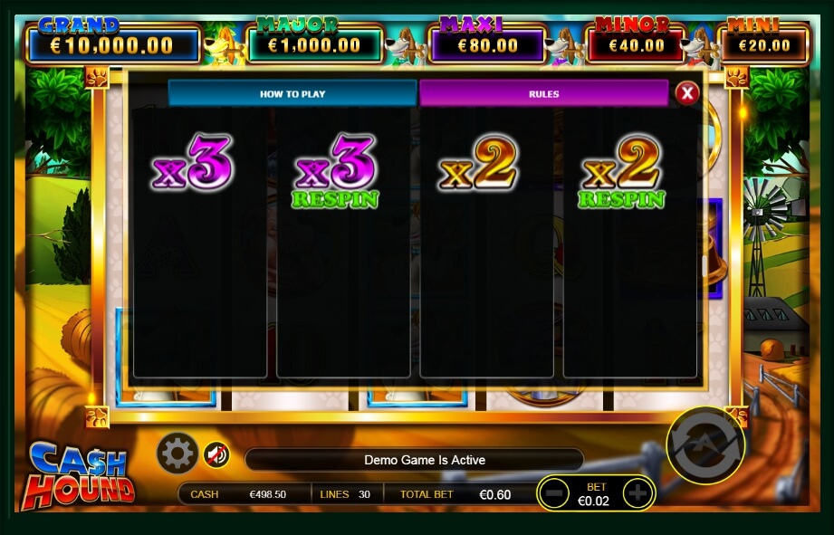cash hound slot machine detail image 17