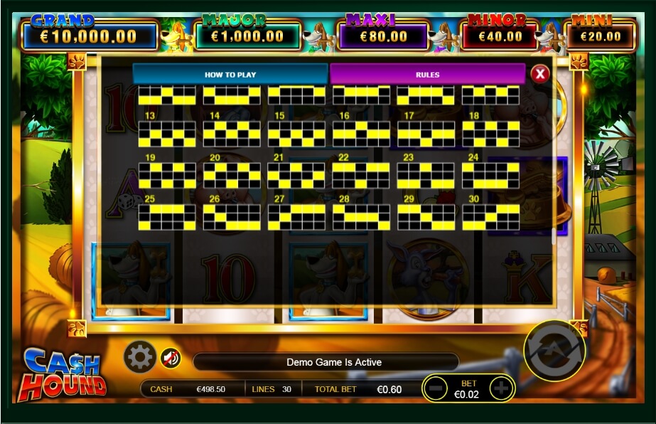 cash hound slot machine detail image 14