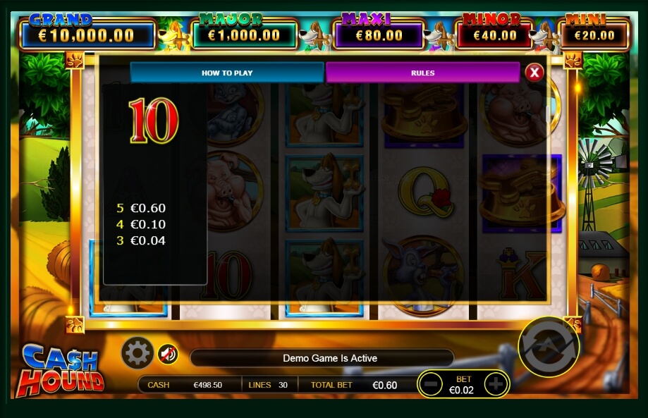 cash hound slot machine detail image 4