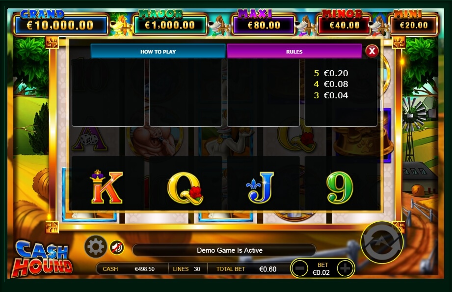 cash hound slot machine detail image 0