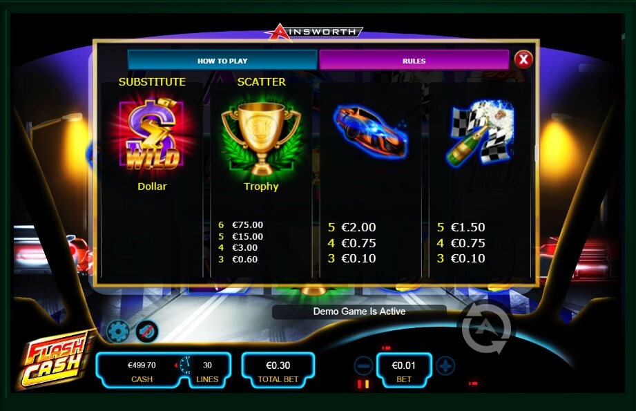 flash cash slot machine detail image 3