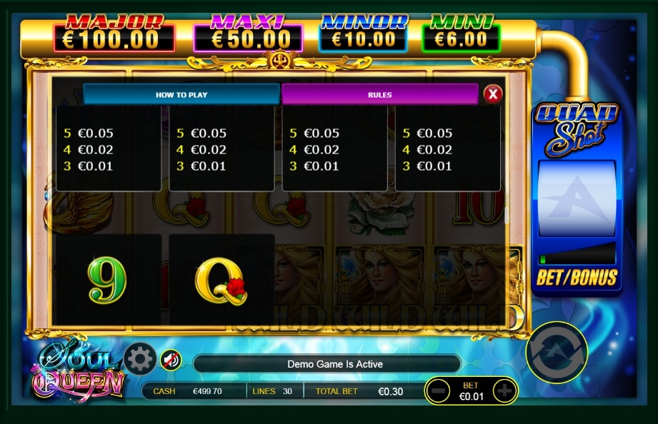 soul queen quad shot slot machine detail image 1