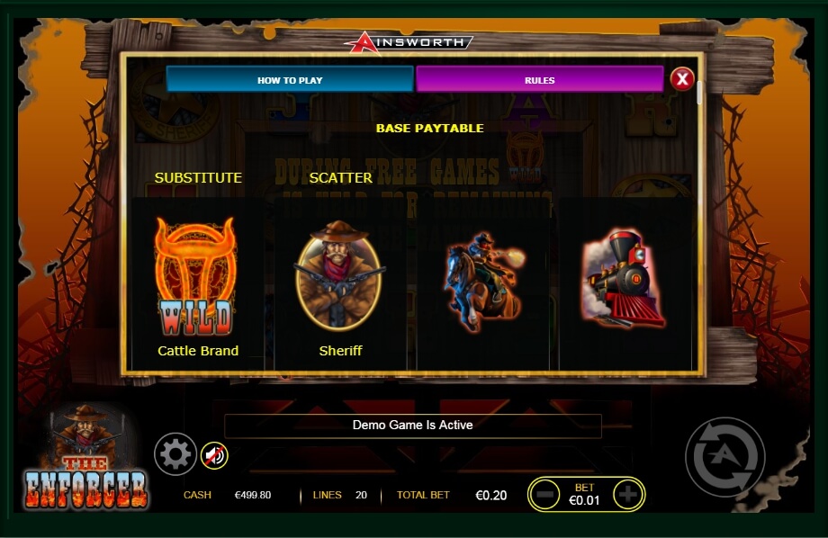 the enforcer slot machine detail image 11