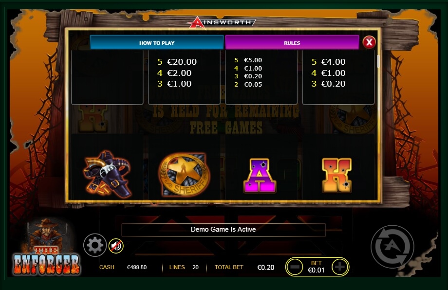 the enforcer slot machine detail image 7