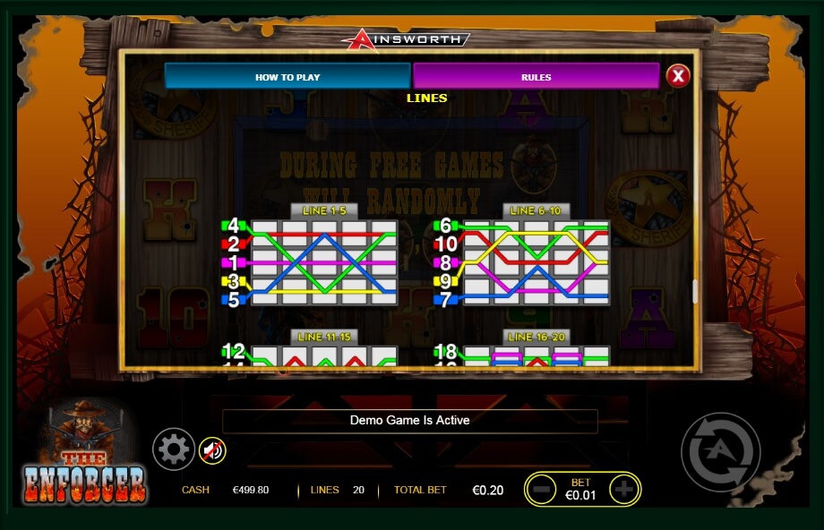 the enforcer slot machine detail image 0