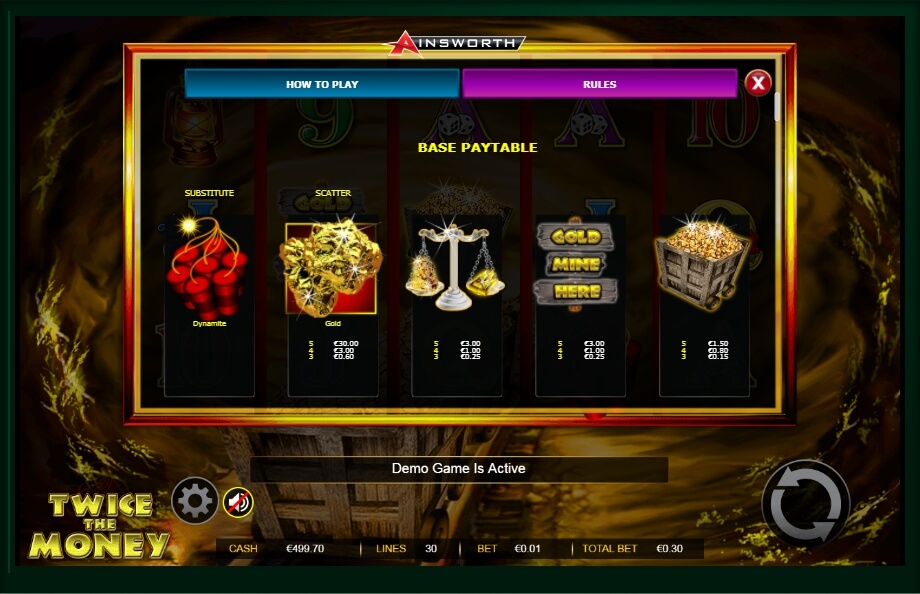 twice the money slot machine detail image 10