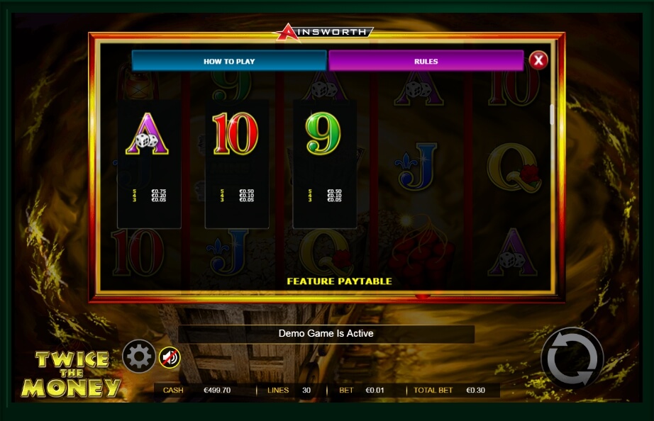 twice the money slot machine detail image 6