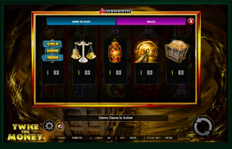 twice the money slot machine detail image 4