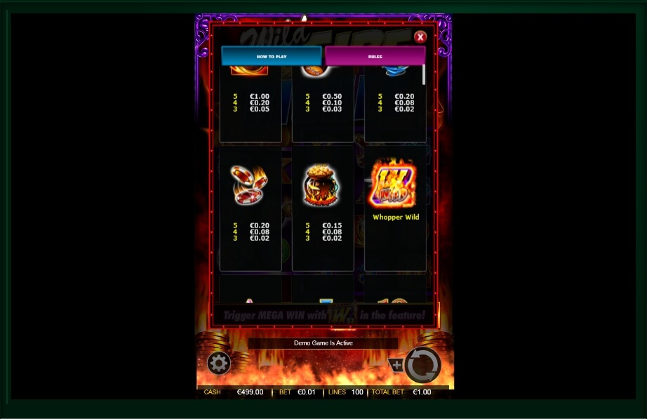 wild fire riches slot machine detail image 6