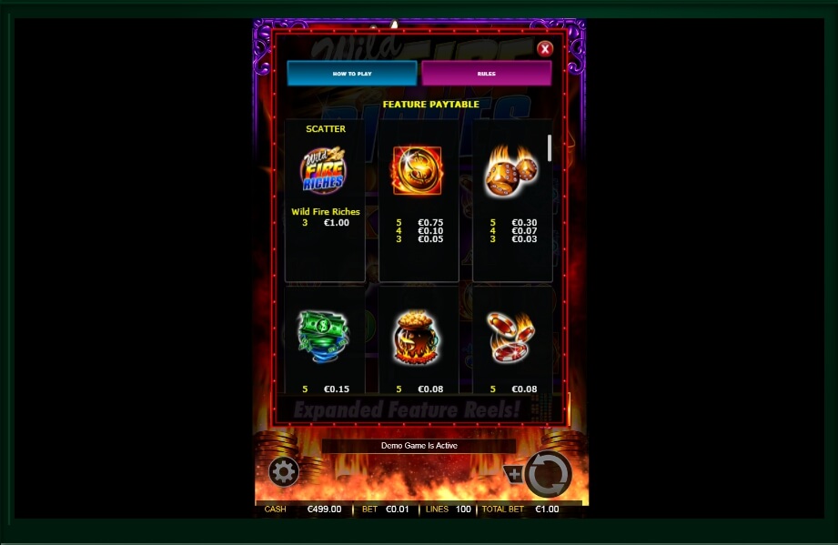 wild fire riches slot machine detail image 4