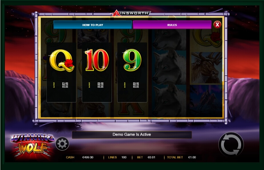 winning wolf slot machine detail image 3