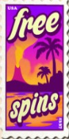 postage stamps: bonus symbol - aloha! cluster pays