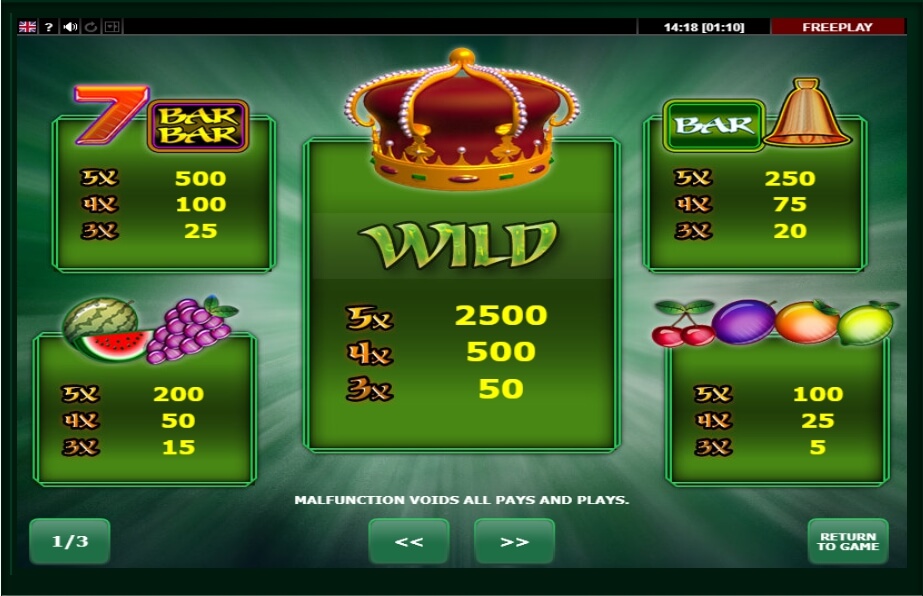 kings crown slot machine detail image 2