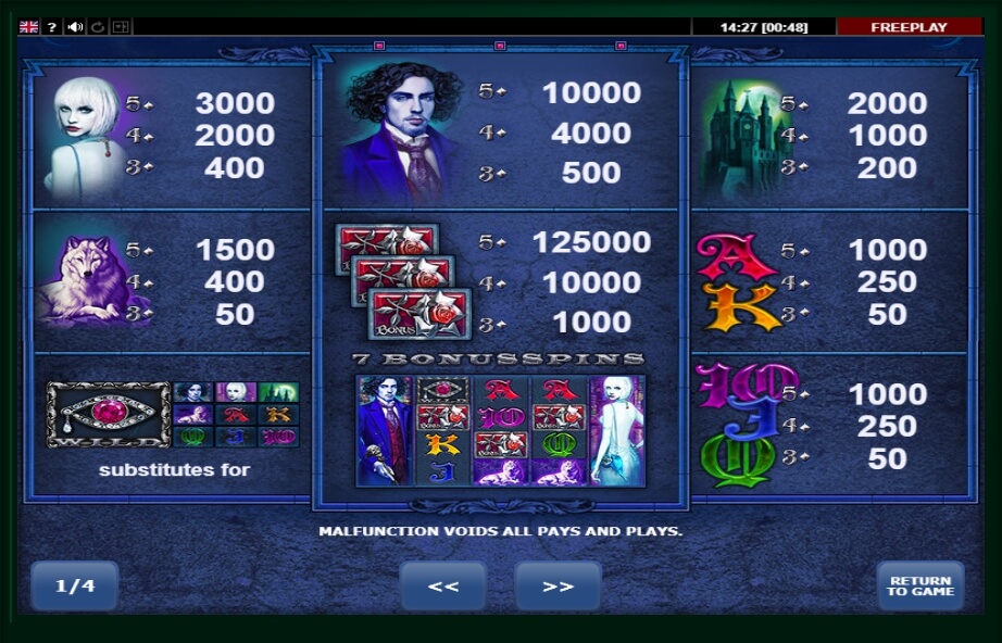 vampires slot machine detail image 3