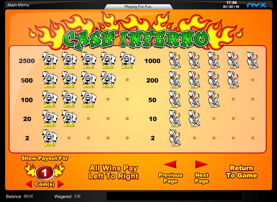 cash inferno slot machine detail image 3
