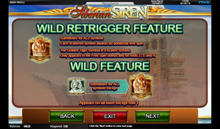 siberian siren slot machine detail image 4