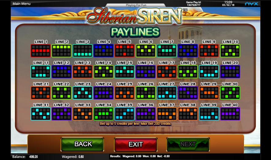 siberian siren slot machine detail image 0
