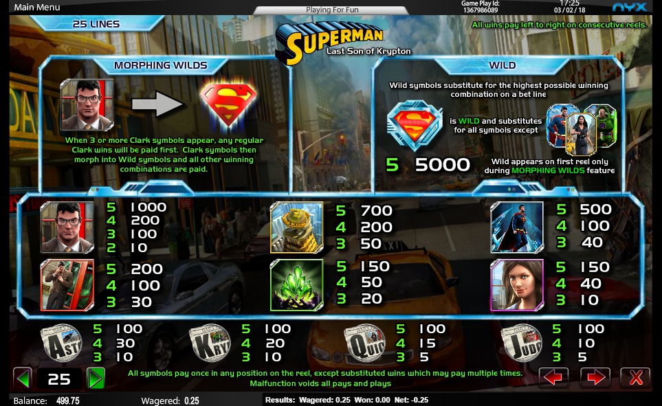 superman: last son of krypton slot machine detail image 3