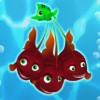 three red fish - aquarium