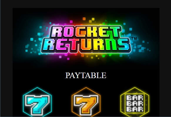 rocket returns slot machine detail image 8