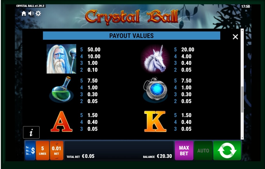 crystal ball slot machine detail image 1