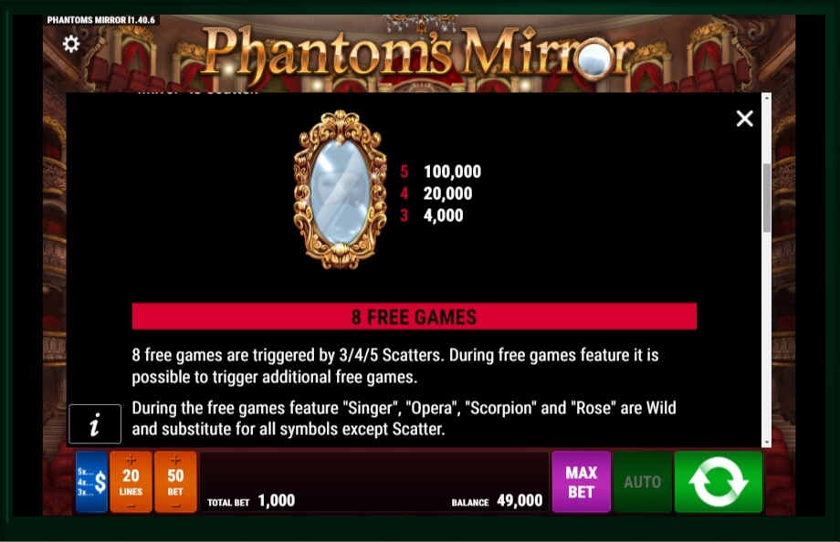 phantoms mirror slot machine detail image 4