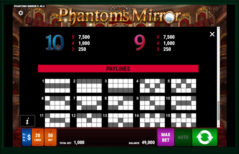 phantoms mirror slot machine detail image 1