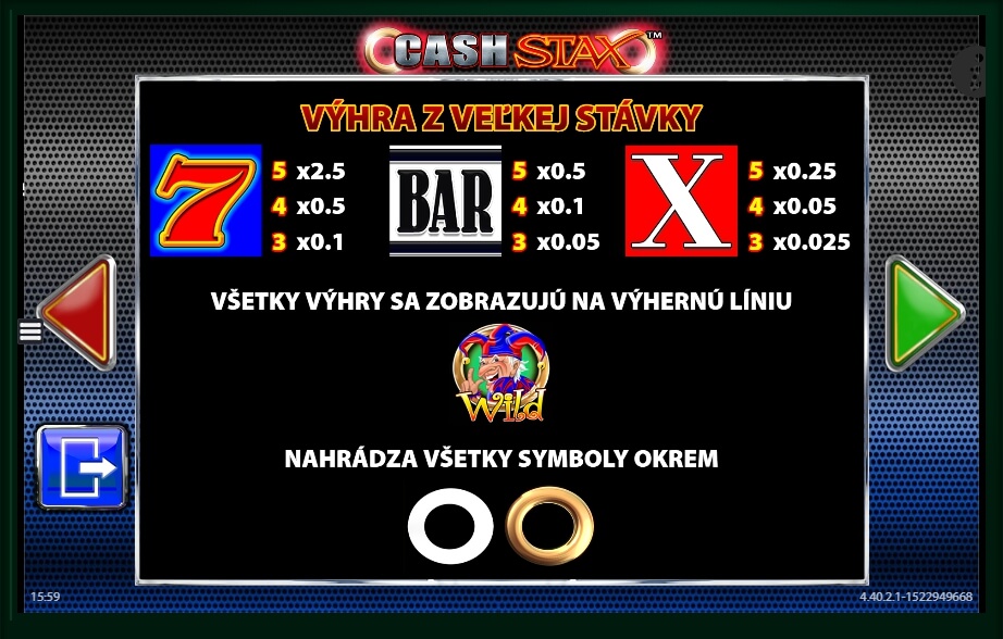 cash stax slot machine detail image 6