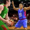 basketball players in green and blue jerseys - basketball star