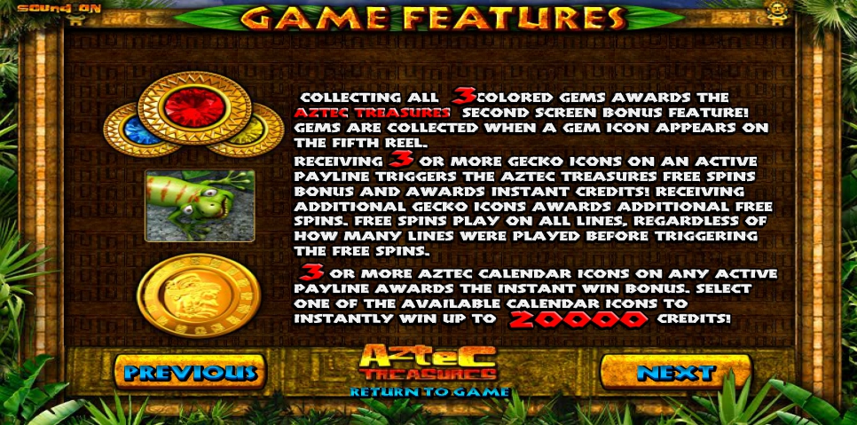 aztec treasures slot machine detail image 1