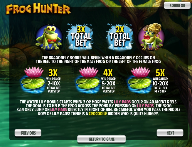 frog hunter slot machine detail image 0