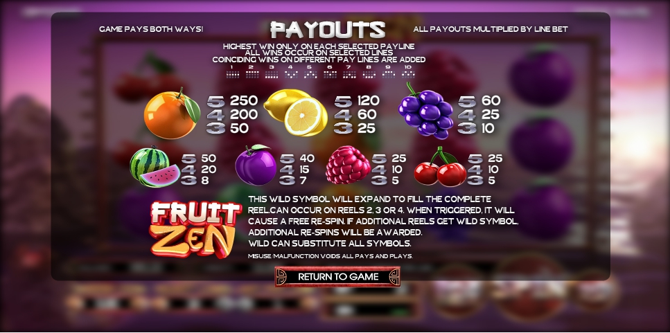 fruit zen slot machine detail image 0