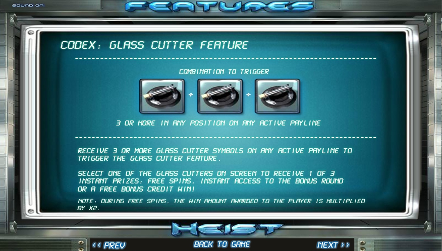 heist slot machine detail image 3