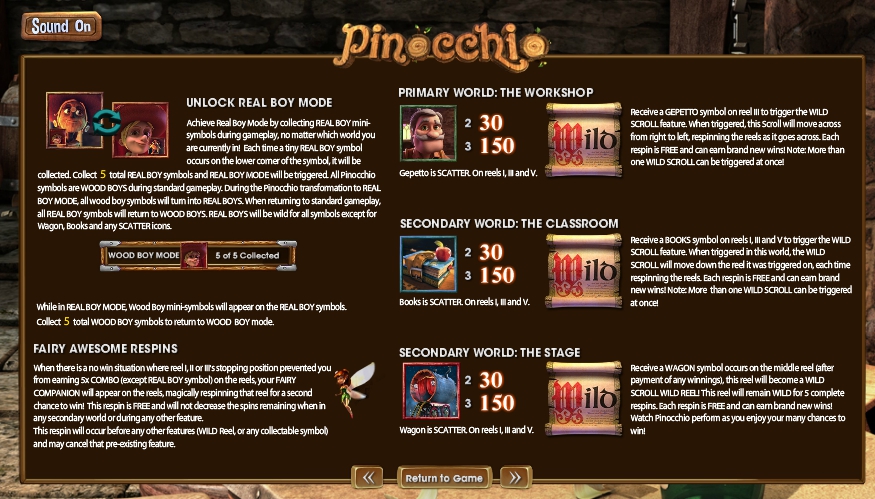 pinocchio slot machine detail image 1