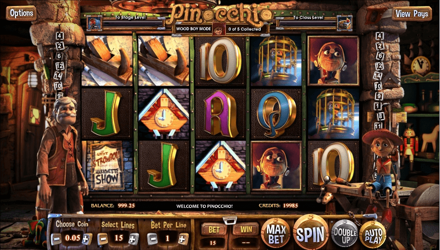 Pinocchio slot play free
