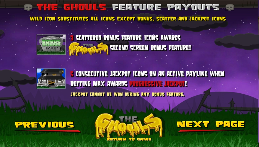 ghouls gold slot machine detail image 3