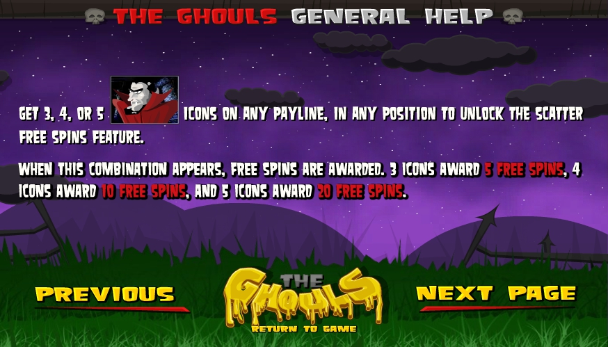 ghouls gold slot machine detail image 2