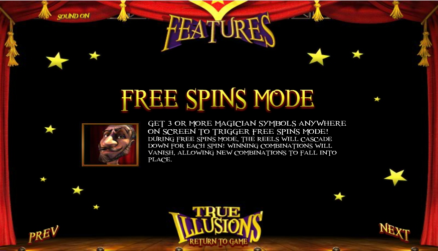 true illusions slot machine detail image 1