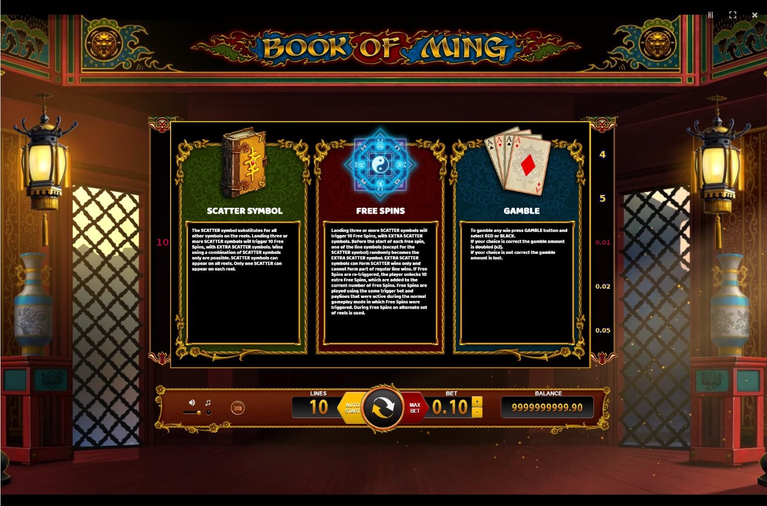 book of ming slot machine detail image 1