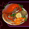dish with seafood - big chef